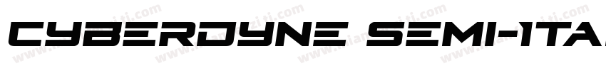 Cyberdyne Semi-Ital字体转换